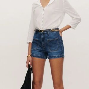 Reformation Alyssa Stretch High Rise 3.5"jean Shorts NWOT